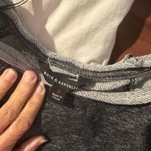 Rock & Republic Charcoal Zip-Up Sweater